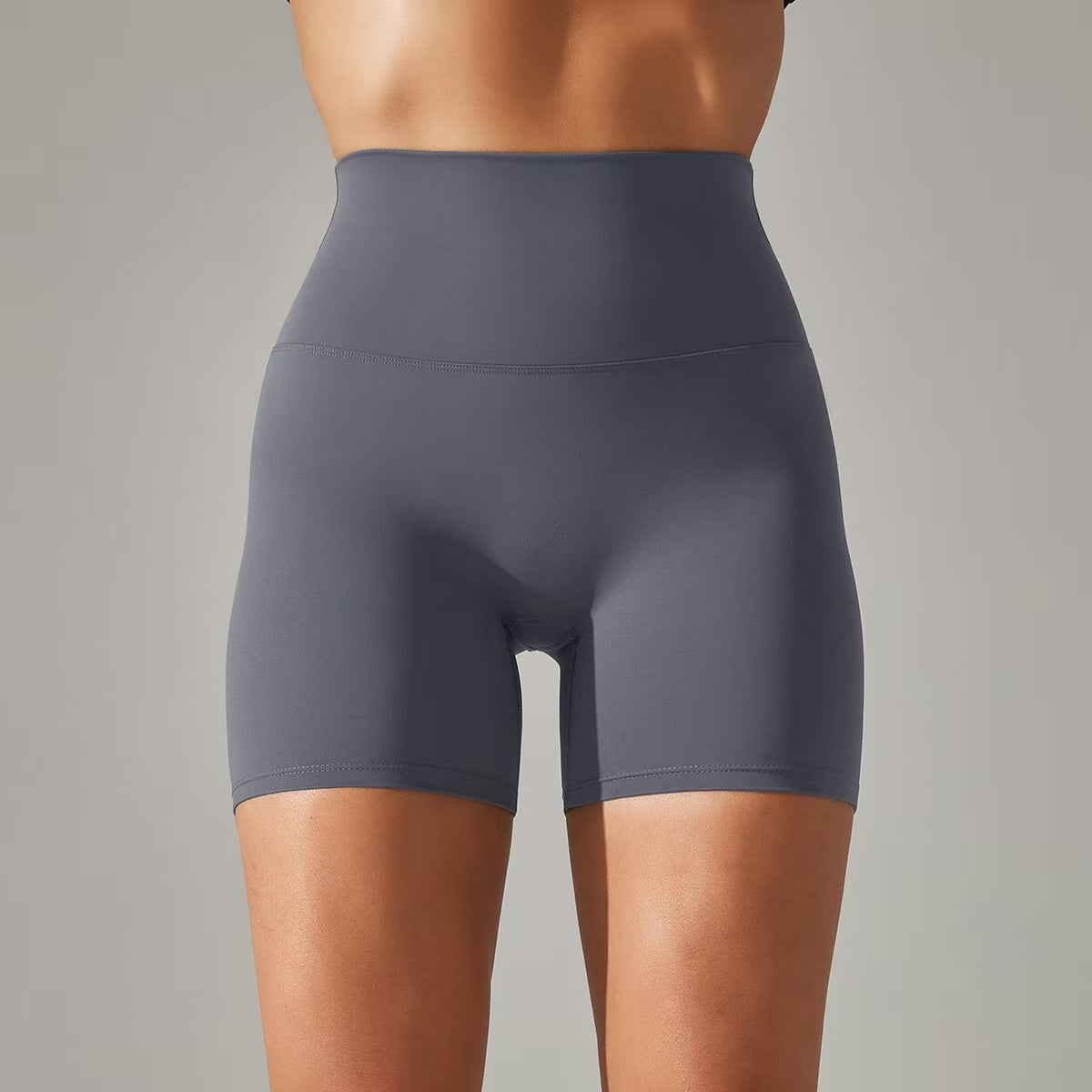 Women's shorts, three part pants, high waist, tight fitting, elastic sports and fitness pants E131