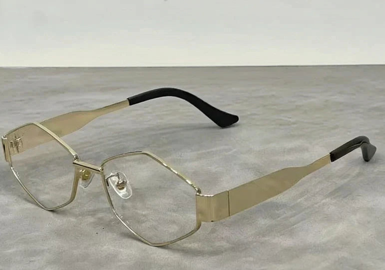 Sun shading sunglasses with diamond shaped small frame glasses E1049