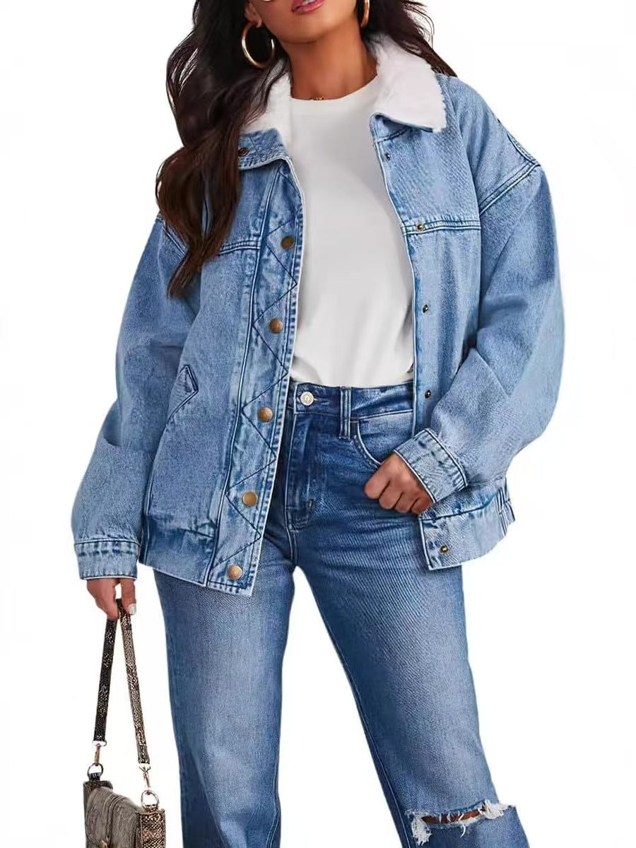 Casual loose denim jacket E1501