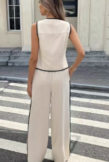 Women's set summer short sleeved pants casual loose fit E1011