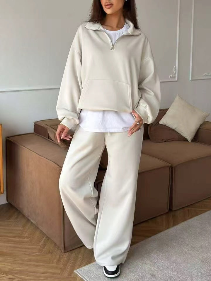 Casual loose long sleeved suit E1488