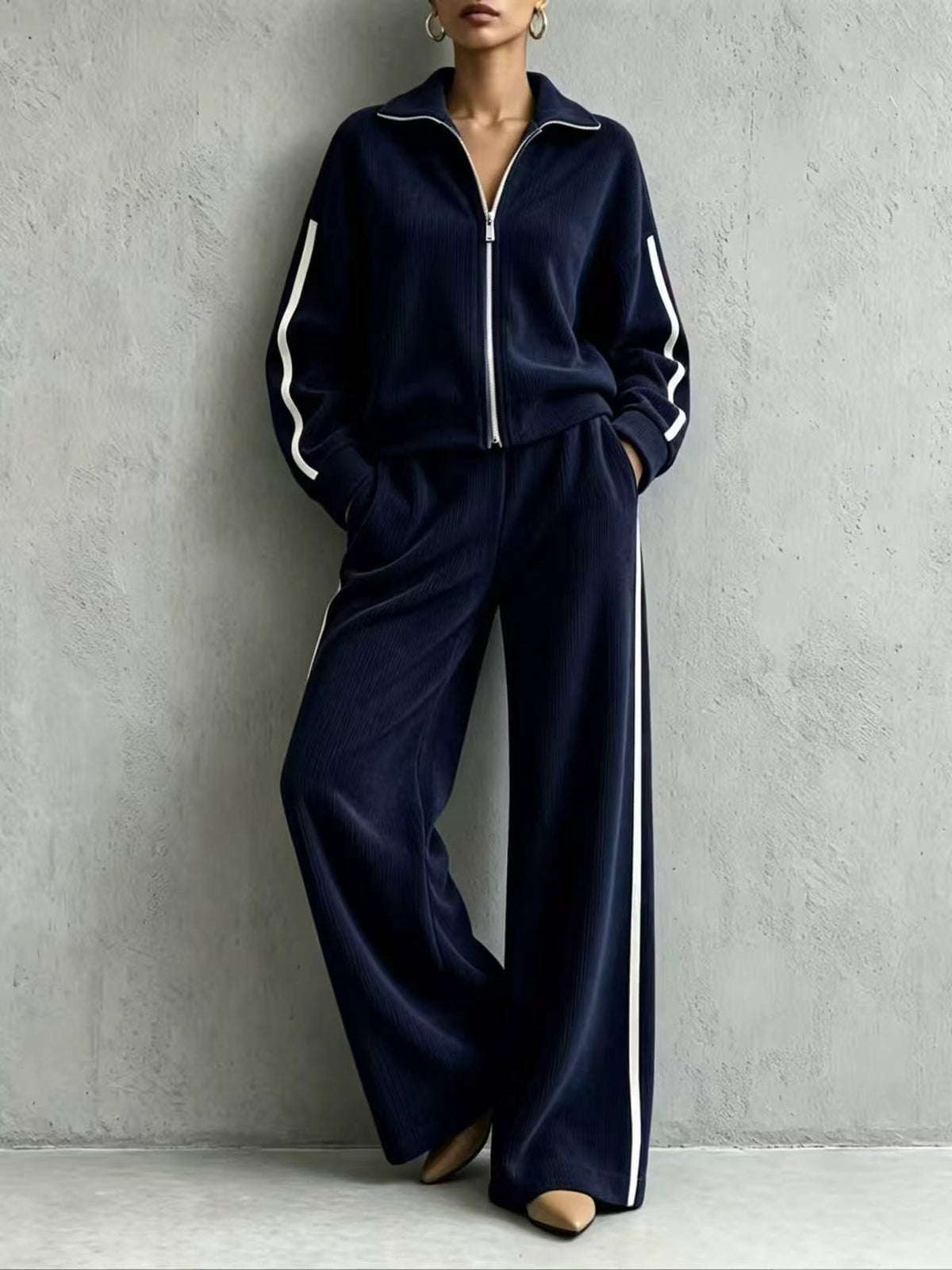 Long sleeved Coat  casual loose suit E1472