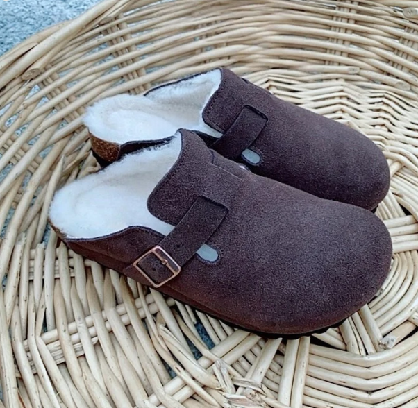 Plucked retro cotton slippers with half toe support   E589