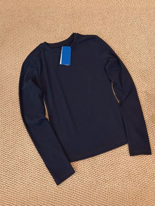 Casual versatile long sleeved top  E1428