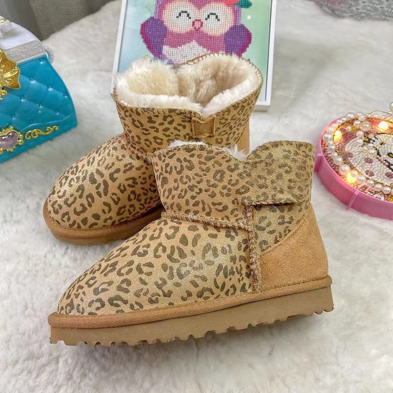 Classic suede children's snow boots   E325