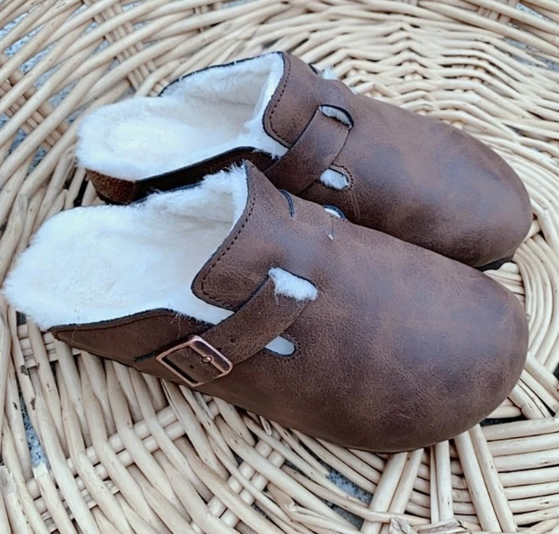 Plucked retro cotton slippers with half toe support   E589