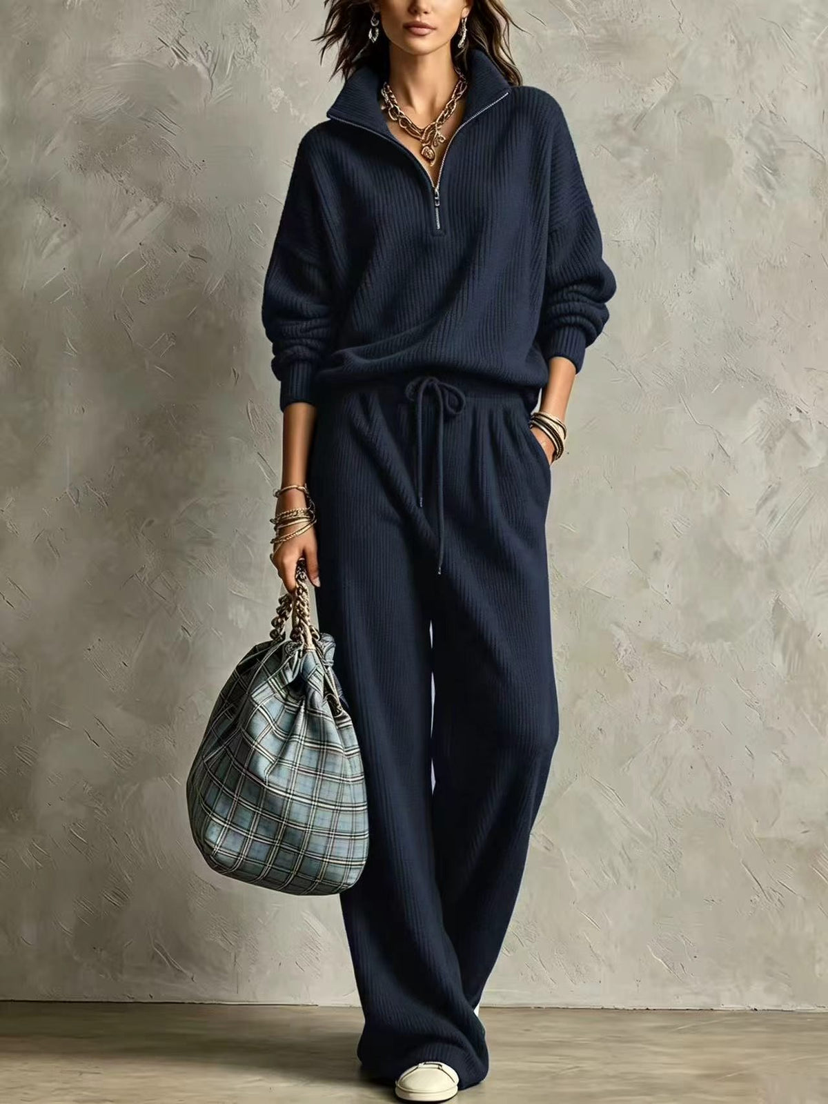 Hot sports and leisure straight leg pants set  E1471