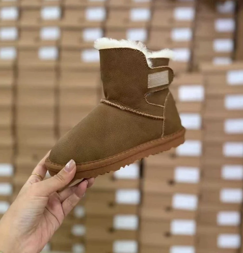 Casual plush children's short boots  E715