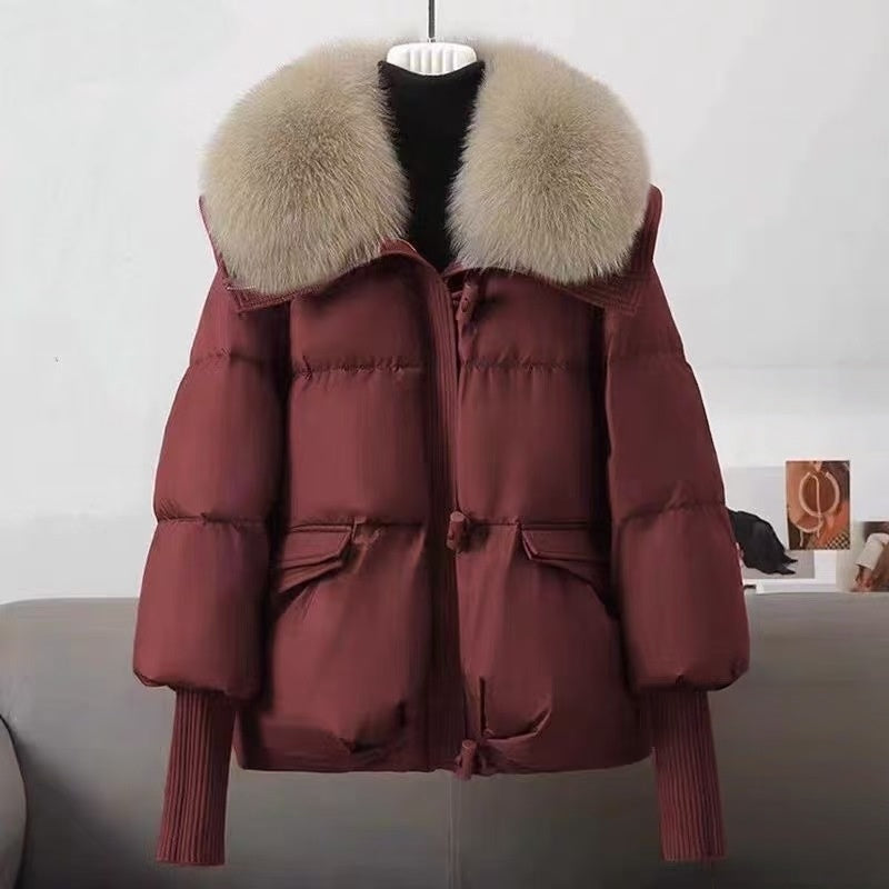 Thick cotton clothing keeps warm and loose    E1474
