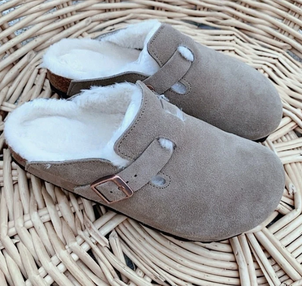 Plucked retro cotton slippers with half toe support   E589