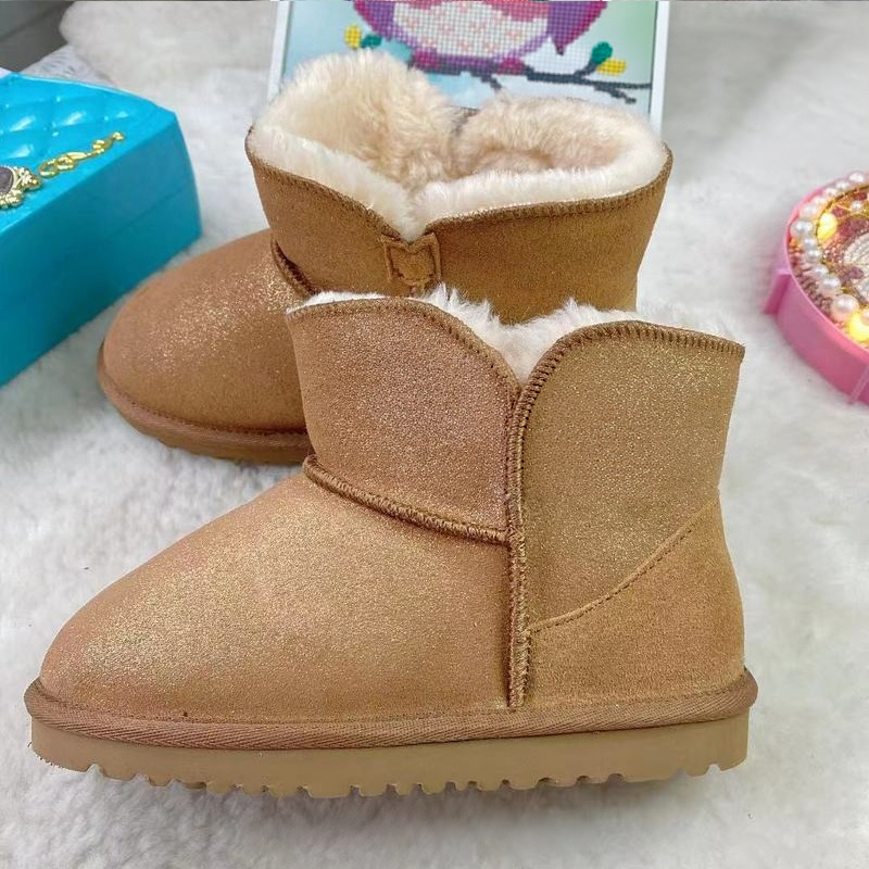 Classic suede children's snow boots   E325