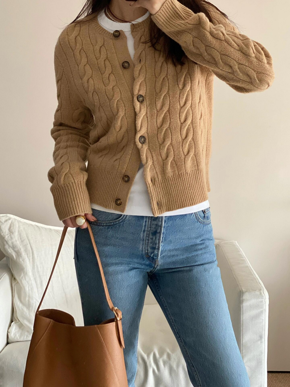 Casual knitted loose cardigan   E1493