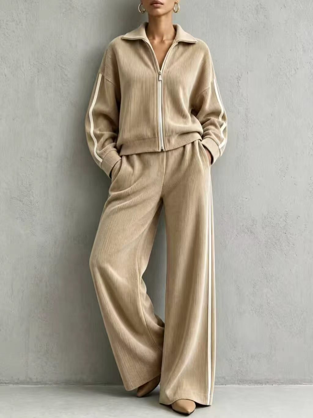 Long sleeved Coat  casual loose suit E1472