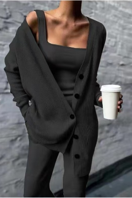 Casual fashion jacket long sleeved set   E133