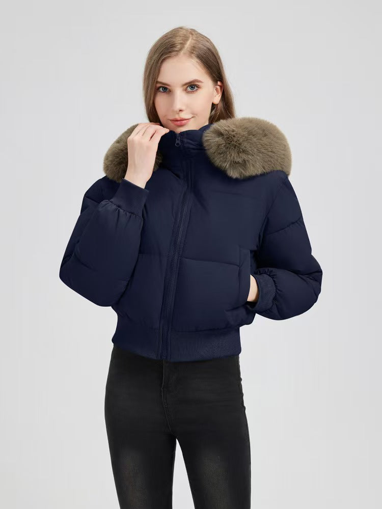 Popular thick and versatile cotton clothing with warm hood   E739