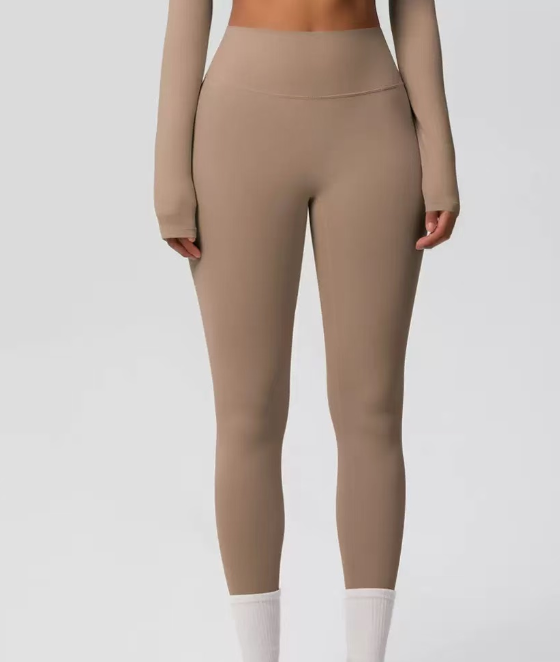 Solid color outdoor quick drying fitness yoga pants  E1379