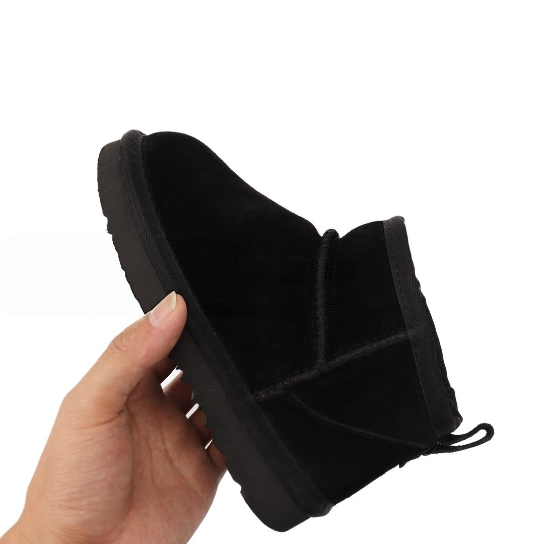 Leisure thick thin soled snow boots   E393