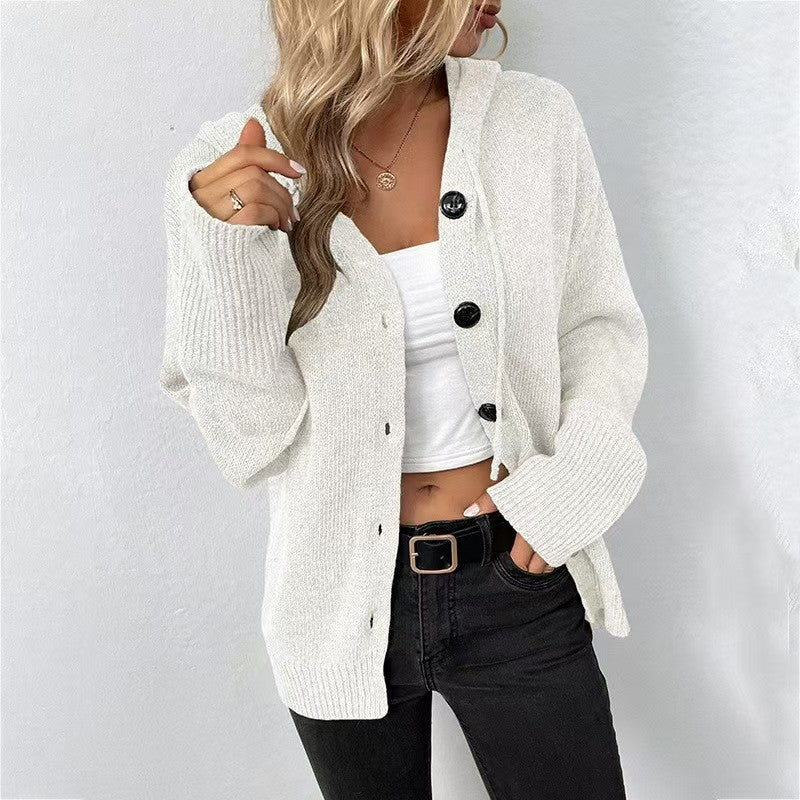 Loose knit long sleeved jacket   E265