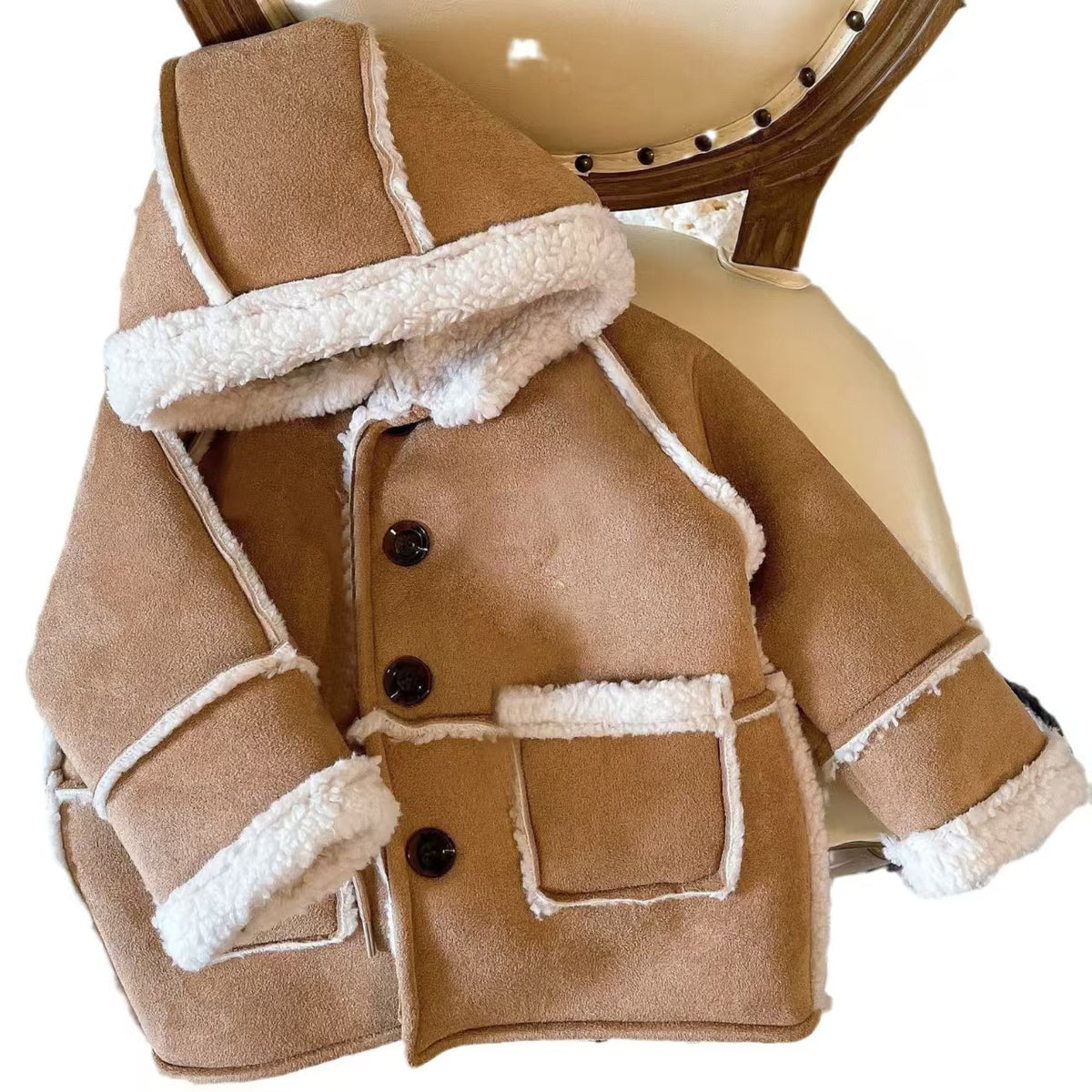 Retro children's thick warm jacket    E185