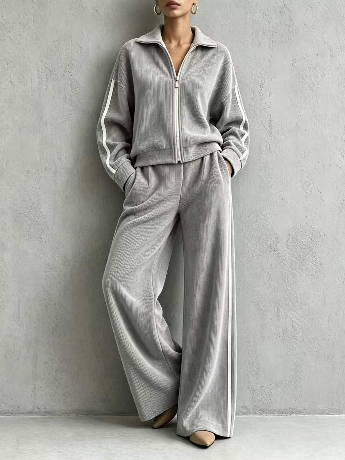 Long sleeved Coat  casual loose suit E1472
