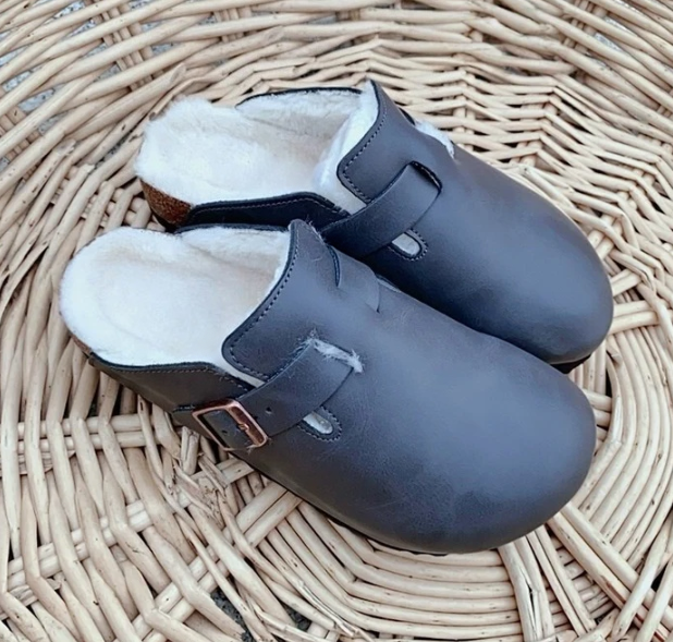 Plucked retro cotton slippers with half toe support   E589