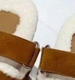 Plush warm casual flat slippers  E1482
