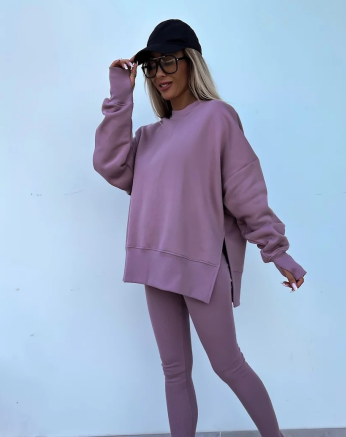 Tight pants casual hoodie two-piece set  E1448