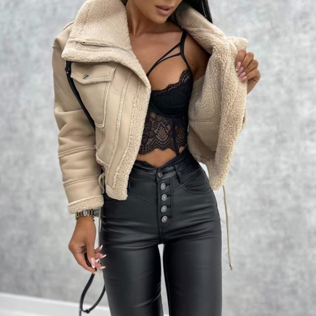 Short zipper jacket  E224