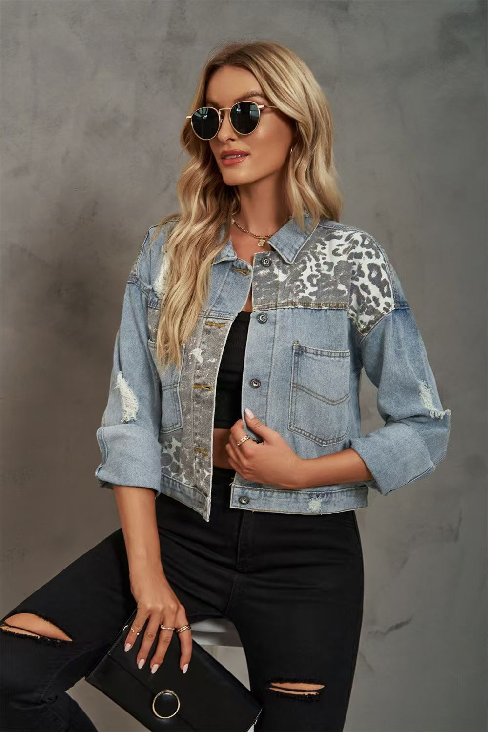 Popular denim jacket, loose and casual   E321