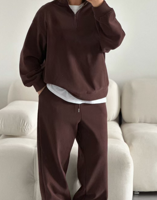 Top long sleeved long pants loose sports  set E143
