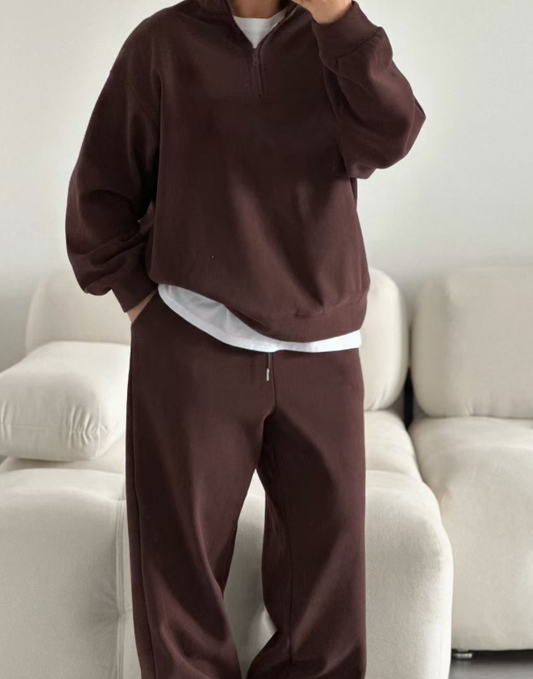 Top long sleeved long pants loose sports  set E143