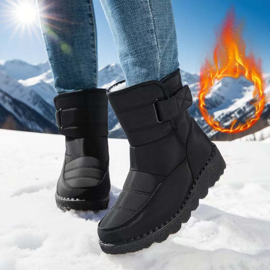 Popular high top snow boots with fleece   E259