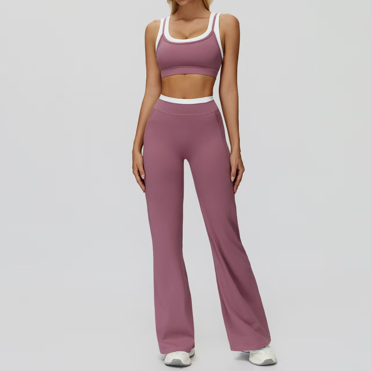 High waisted outdoor leisure versatile fitness suit E917