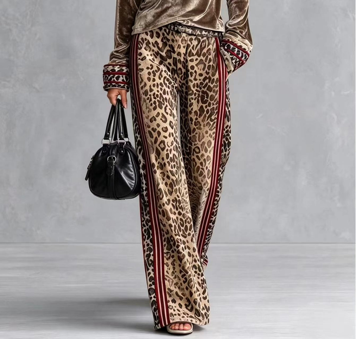 Casual loose wide leg pants   E1506