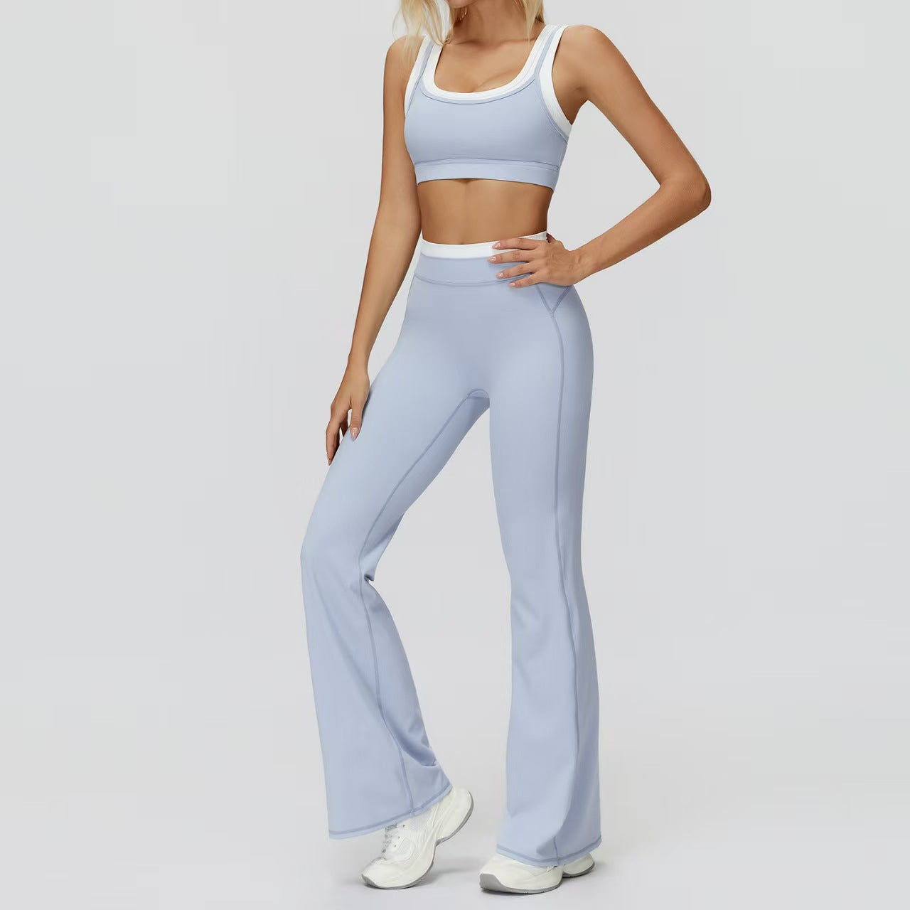 High waisted outdoor leisure versatile fitness suit E917