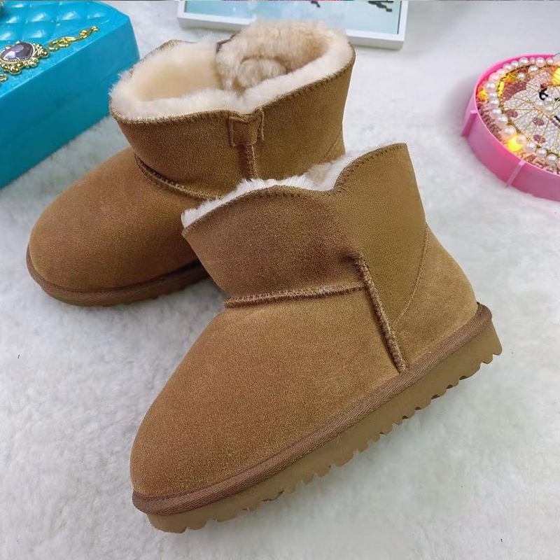 Classic suede children's snow boots   E325