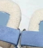 Plush warm casual flat slippers  E1482