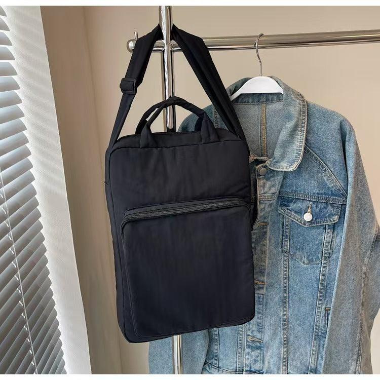 Solid color backpack with large capacity on both shoulders  E898