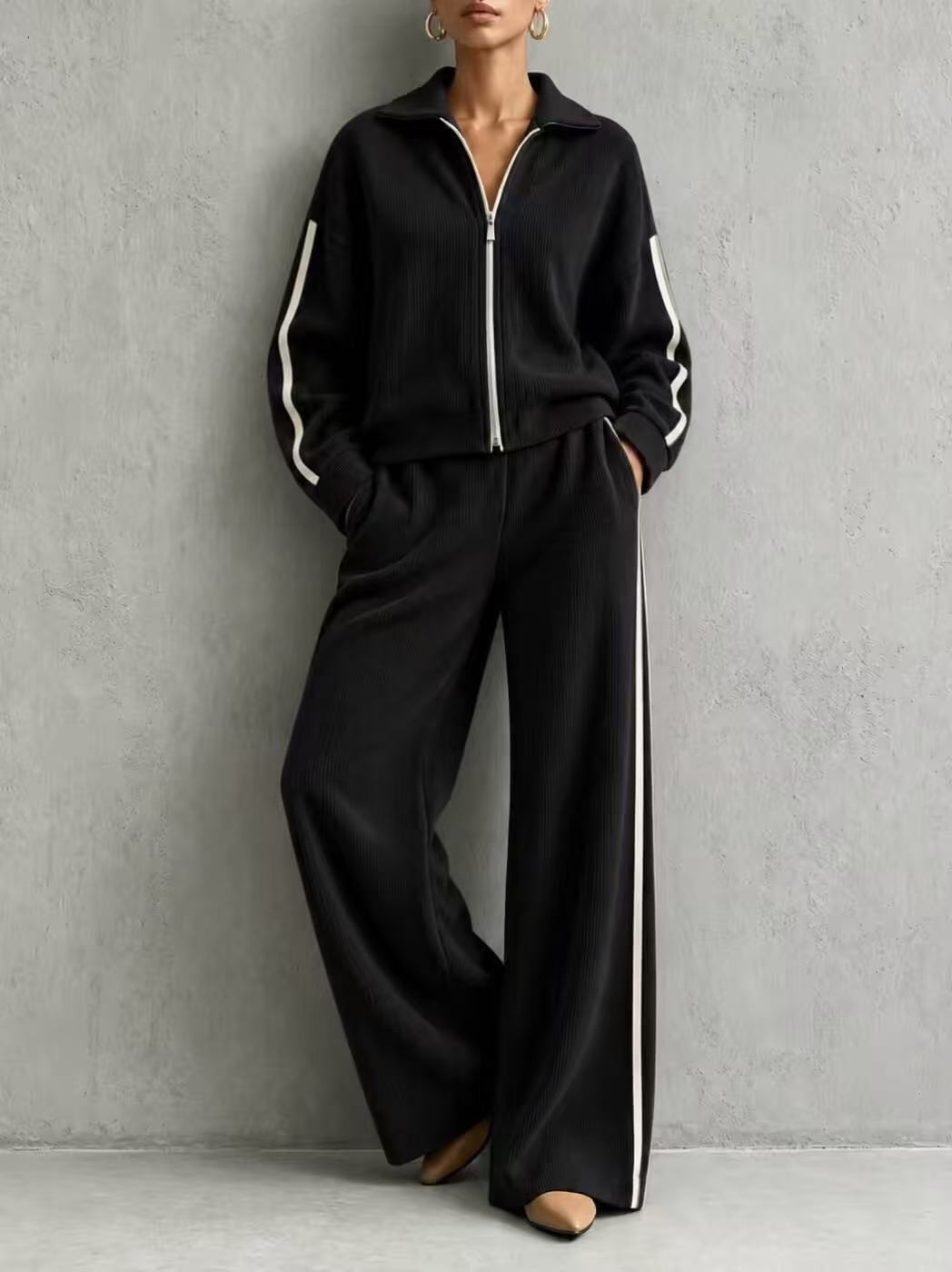 Long sleeved Coat  casual loose suit E1472