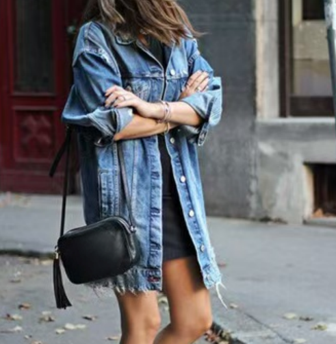 Casual denim jacket loose and trendy  E198