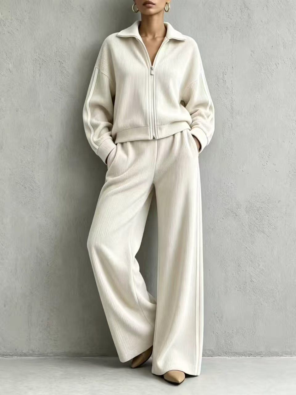 Long sleeved Coat  casual loose suit E1472