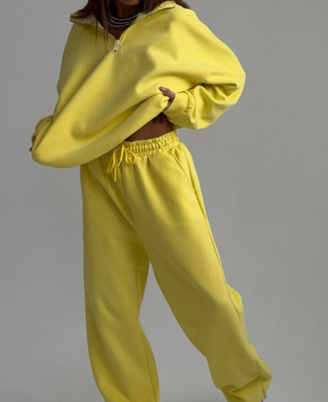 Top long sleeved long pants loose sports  set E143