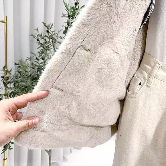 Thick casual loose warm jacket     E341