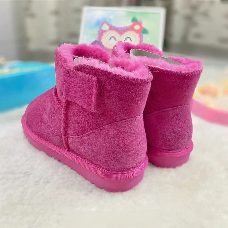 Classic suede children's snow boots   E325