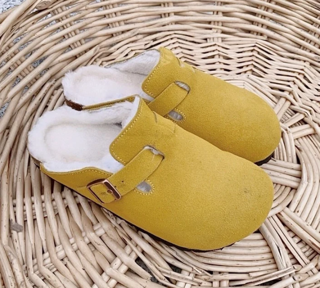 Plucked retro cotton slippers with half toe support   E589