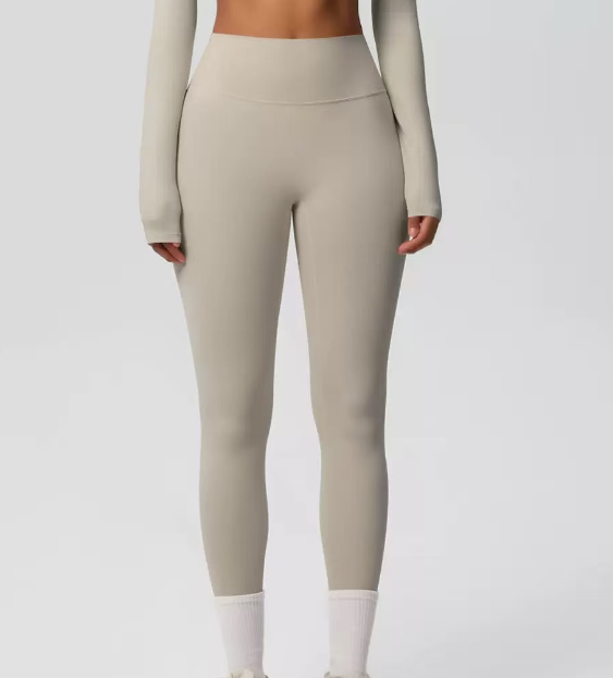 Solid color outdoor quick drying fitness yoga pants  E1379