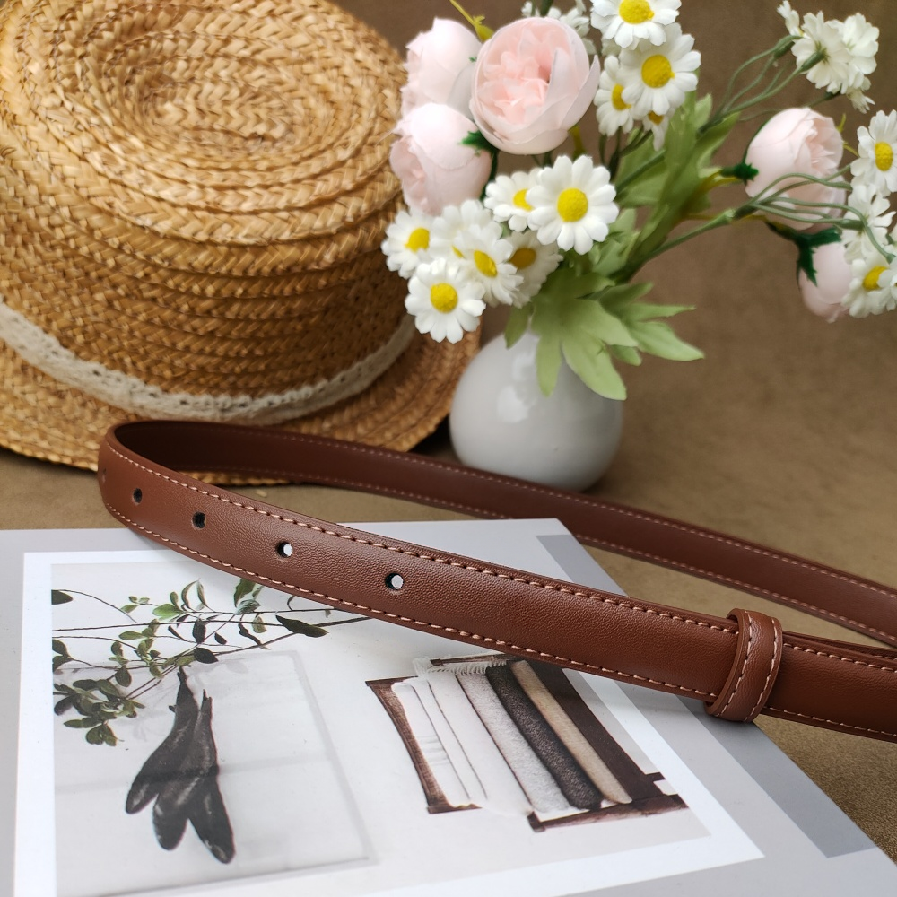 Versatile and minimalist waist belt E1377  Belt width: 2.0cm