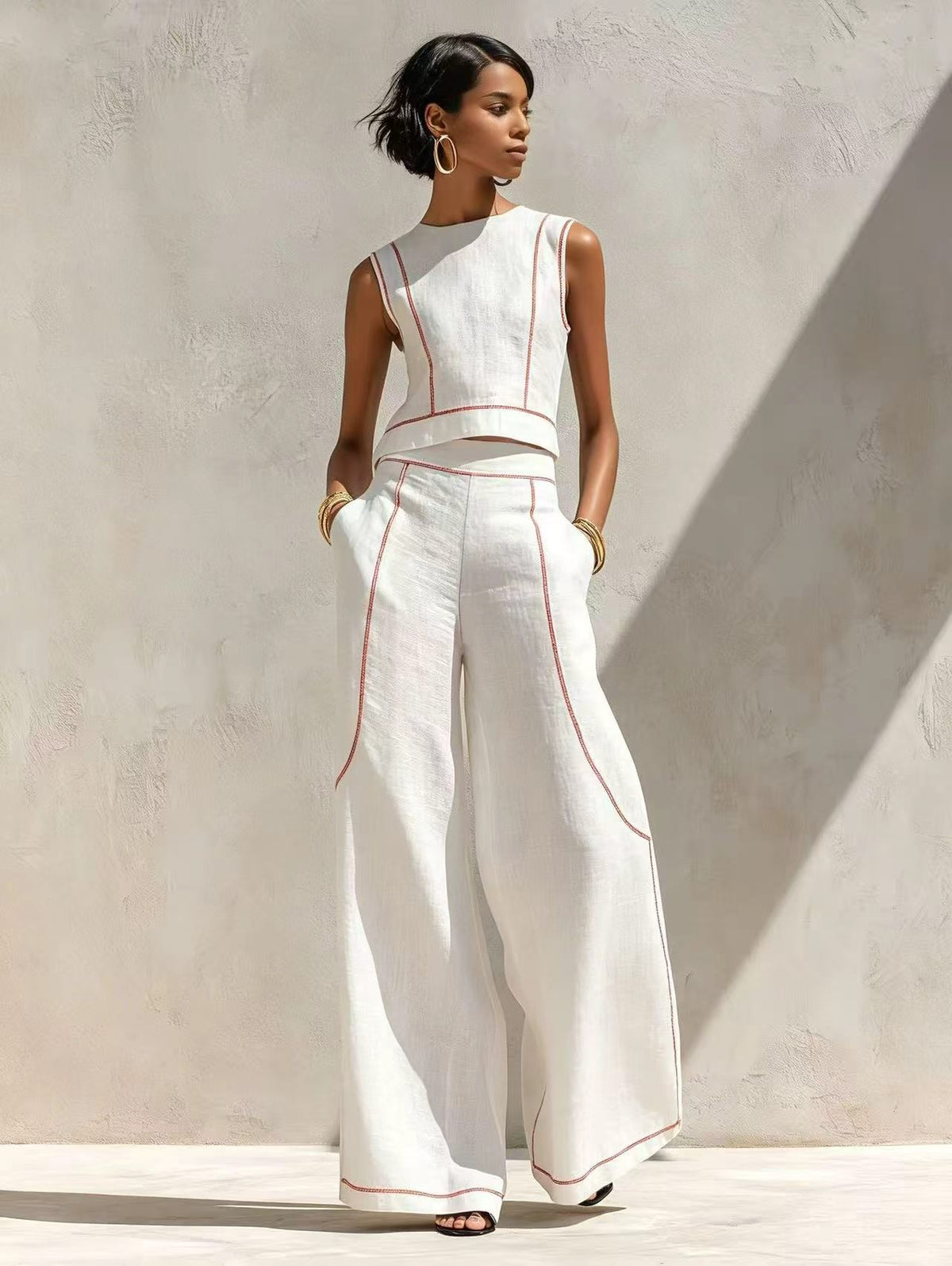 Popular casual short sleeved set   E1433