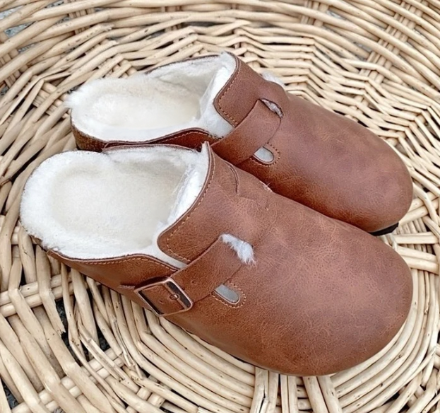 Plucked retro cotton slippers with half toe support   E589