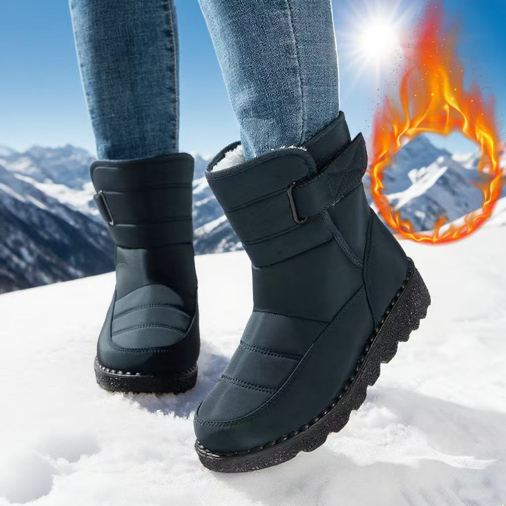 Popular high top snow boots with fleece   E259